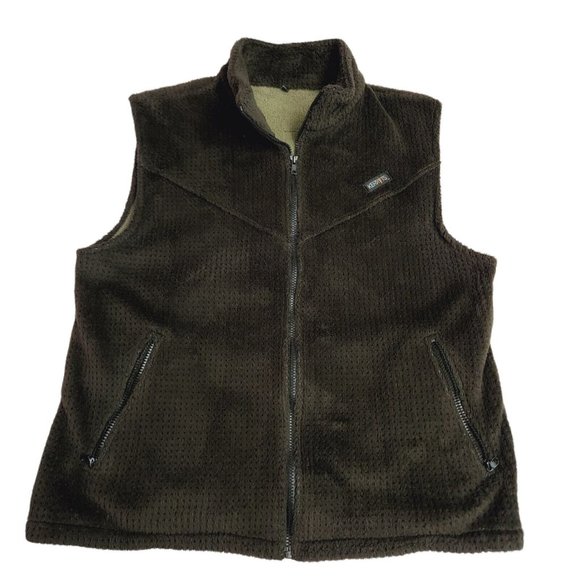 Vintage Green Fleece Equestrian Horse Kerrits Vest Size Large - Picture 1 of 5